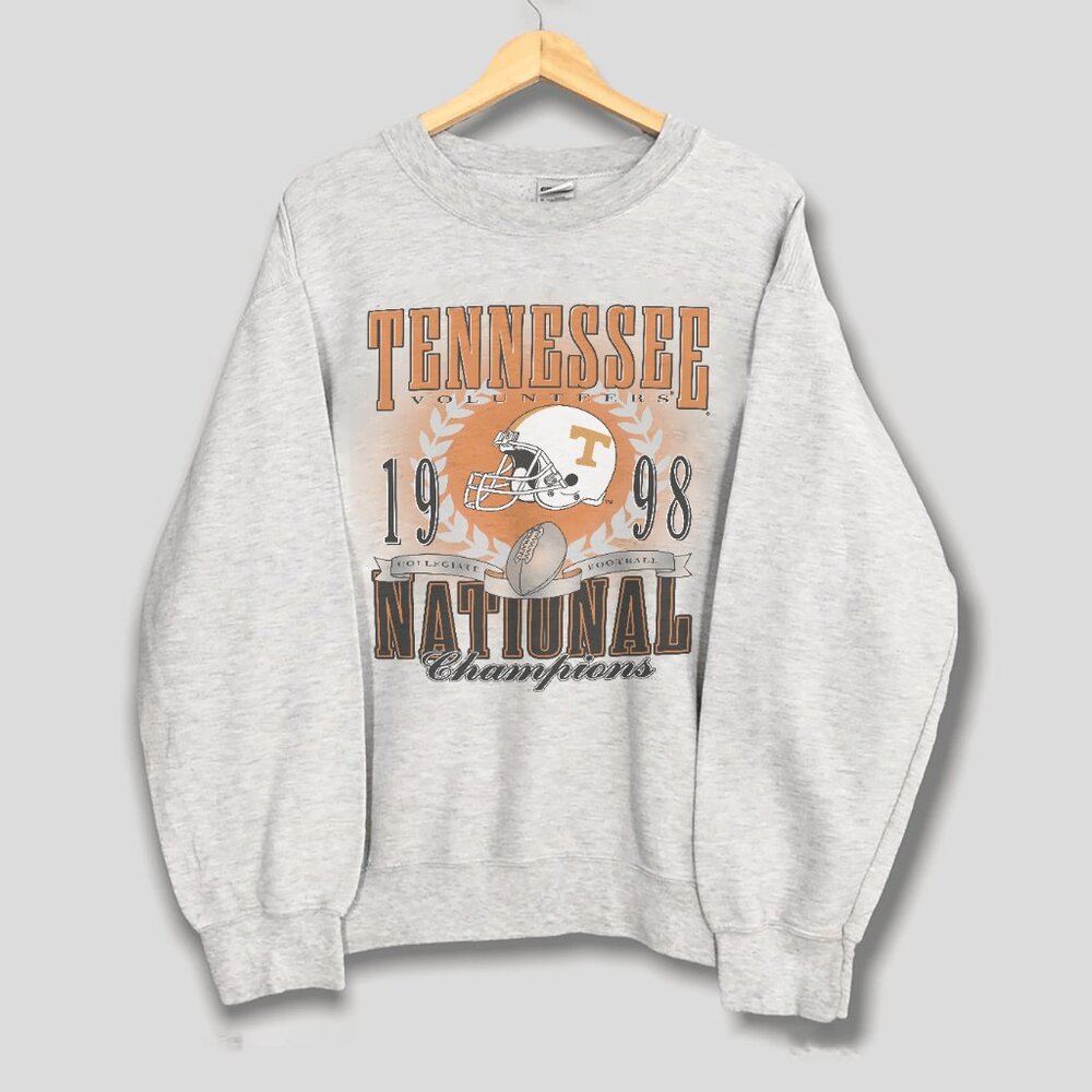 Vintage Tennessee Volunteers 1998 National Champion Football Sweatshirt NCAA Tee